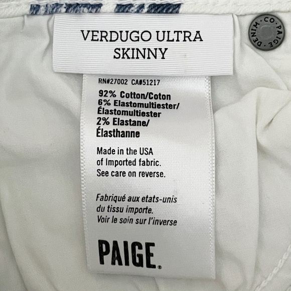 Paige Verdugo Alexandria Ikat Boho Print Ultra Skinny Jeans Size 25 - Picture 11 of 12